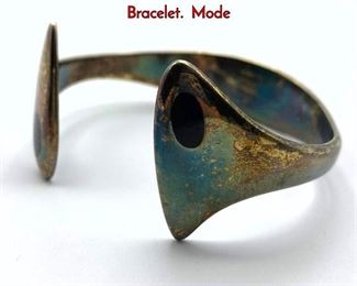 Lot 26 HANS HANSEN 213E Sterling Silver Cuff Bracelet. Mode