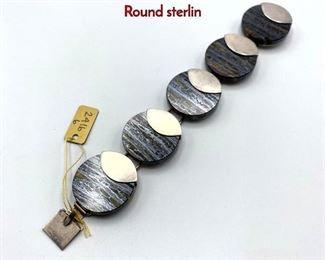 Lot 36 MOLTKE Sterling Silver Bracelet. Denmark. Round sterlin