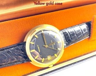 Lot 113 Vintage 14K Gold HAMILTON Mens Watch. Yellow gold case