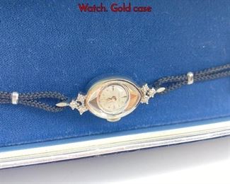 Lot 117 HAMILTON 14K White Gold Vintage Ladies Watch. Gold case