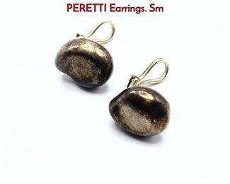 Lot 132 Pr Sterling Silver TIFFANY by ELSA PERETTI Earrings. Sm