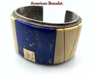 Lot 138 Sterling Silver Laloma style Native American Bracelet.