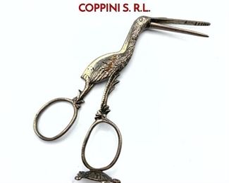 Lot 149 Figural Stork 800 Silver Sewing Tools. COPPINI S. R.L.