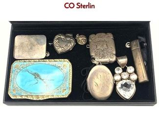 Lot 156 8pc Silver or Sterling Object Lot. TIFFANY CO Sterlin