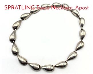 Lot 185 Sterling Silver WILLIAM SPRATLING Taxco Necklace. Apost