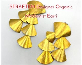 Lot 191 HERVE VAN DER STRAETEN Designer Organic Modernist Earri
