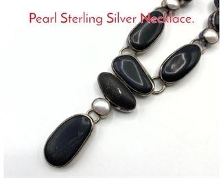 Lot 199 The DREAMER River Rock, Pearl Sterling Silver Necklace.