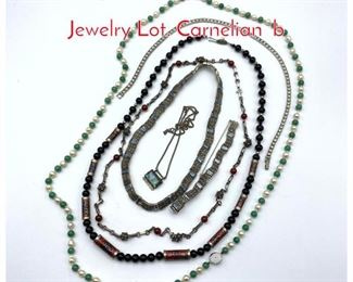 Lot 239 7pc Sterling Silver Vintage Jewelry Lot. Carnelian b