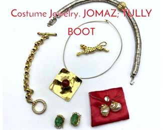 Lot 240 8pc Vintage designer Costume Jewelry. JOMAZ TULLY BOOT