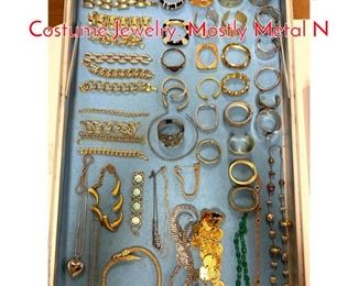 Lot 274 LOT J Large Lot Vintage Costume Jewelry. Mostly Metal N