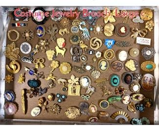 Lot 280 LOT Q Large Lot Vintage Costume Jewelry Brooch. Large c