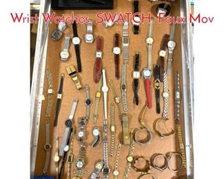 Lot 285 LOT V Large Lot Vintage Wrist Watches. SWATCH. Faux Mov