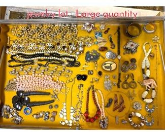 Lot 286 Case Lot W. Large costume jewelry lot. Large quantity