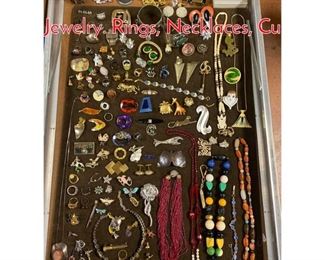 Lot 292 Case Lot CC Mixed Costume Jewelry. Rings, Necklaces, Cu