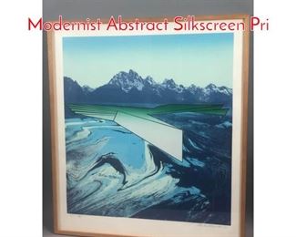 Lot 305 CHARLES MAGISTIO 1980 Modernist Abstract Silkscreen Pri