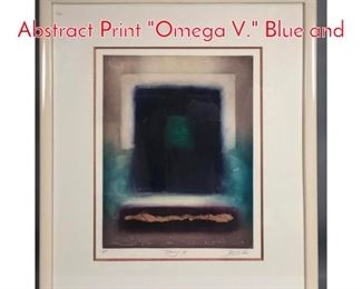 Lot 310 JAMES LOX Modernist Abstract Print