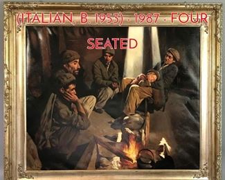 Lot 348 GIOVANNI STRINO ITALIAN, B. 1953 1987 FOUR SEATED
