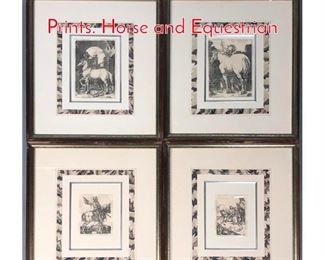 Lot 368 4 Albrecht Durer Bookplate Prints. Horse and Equestrian