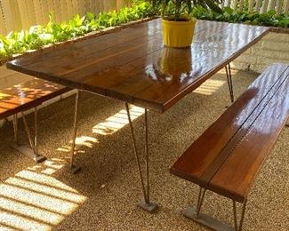 Mid century picnic table 