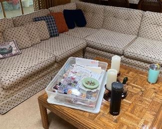 Inlaid coffee table