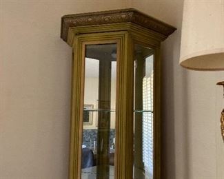 Lighted curio cabinet