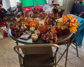Card table and chairs