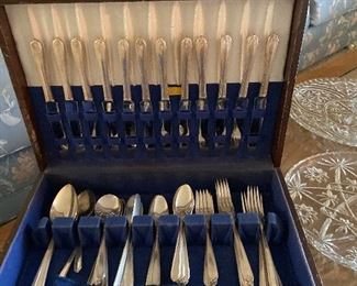 Vintage silver plate set