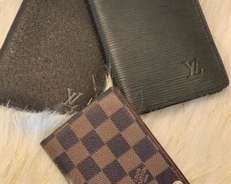 LOUIS VITTON PASSPORT WALLET AND CARD WALLET