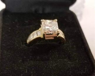 2.15 Carat Diamond 18K Yellow Gold Ring https://ctbids.com/#!/description/share/276421