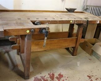 Vintage woodworking/cabinet makers bench