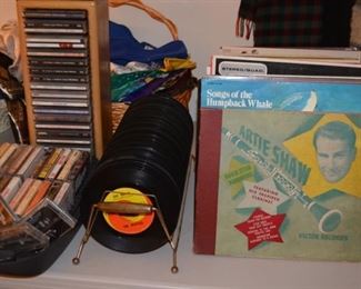 Many albums of all sizes and genres