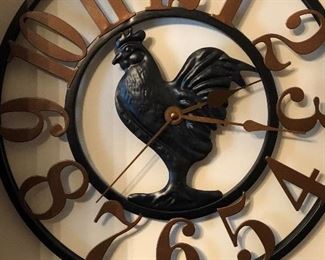 Metal clock