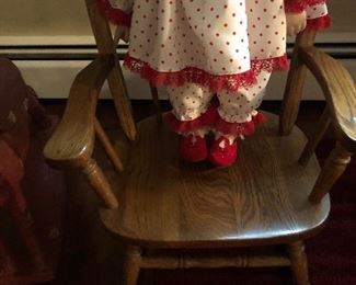 Child’s oak rocker