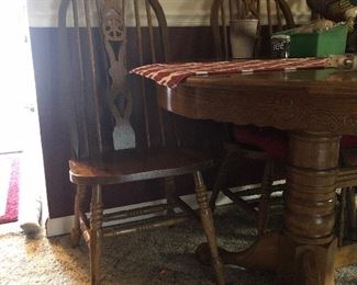 Solid oak chairs