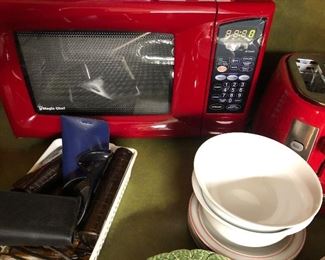 Microwave and toaster