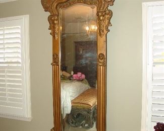 Large carved pier mirror