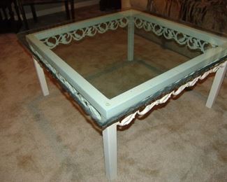 Glass top table