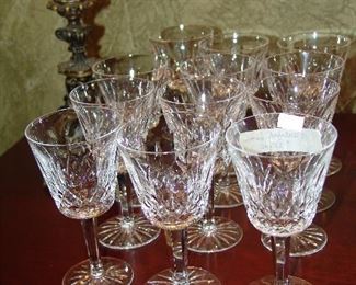 Set of Lismore Waterford stems