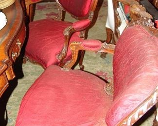 Pair of French Fauteuil chairs