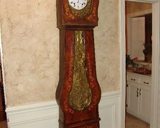French Monastery tall case clock