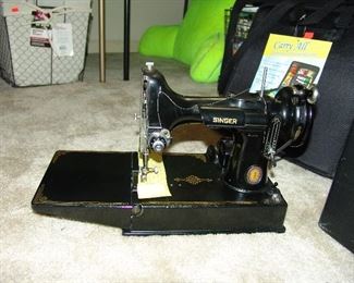 Portable Singer sewing machine