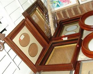 Collection of Antique walnut frames