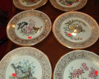 Set of Lenox bird plates