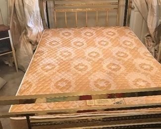 Antique brass bed, full size