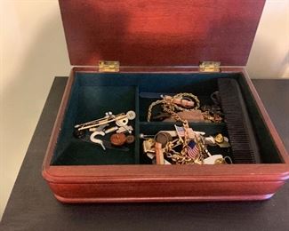 JEWELRY BOX AND CONTENTS