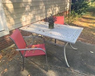 OUTDOOR TABLE AND CHAIRS