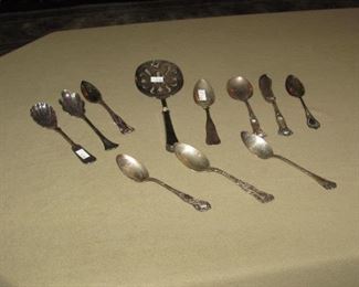 ANTIQUE STERLING SILVER FLATWARE