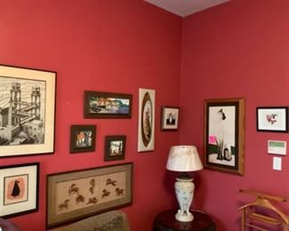 Nice art and signed pieces all throughout the house!