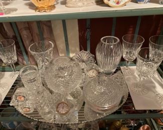 Nice selection of Waterford crystal to choose from.
