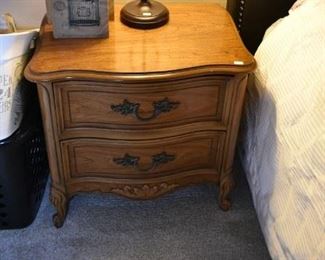 Nightstand, lamp